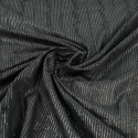 Tissu voile brodé argent/noir Tissu voile brodé argent/noir