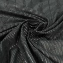 Tissu voile brodé argent/noir Tissu voile brodé argent/noir