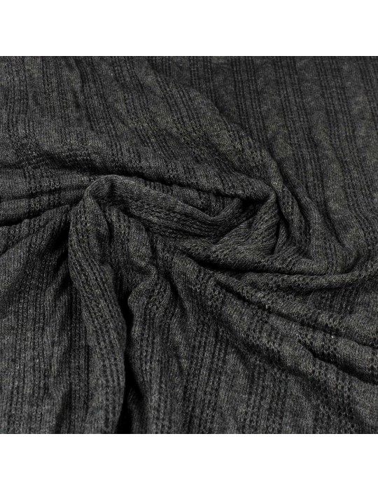 Tissu jersey torsades gris
