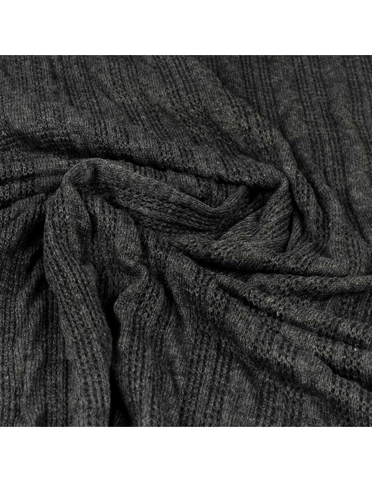 Tissu jersey torsades gris