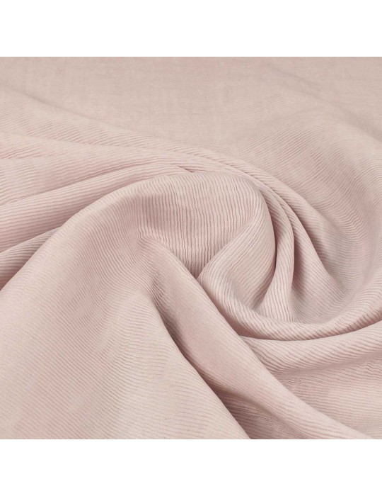 Tissu viscose/nylon plissé poudre