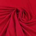 Tissu crêpe uni carmin
