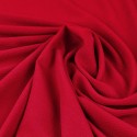 Tissu crêpe uni carmin