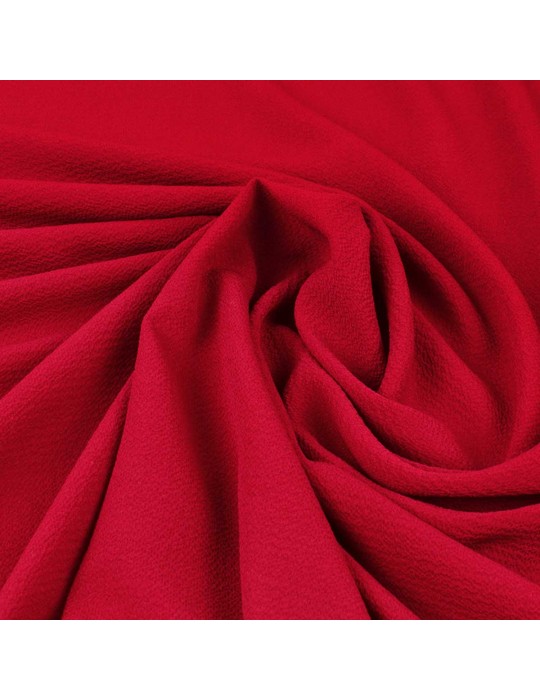 Tissu crêpe uni carmin