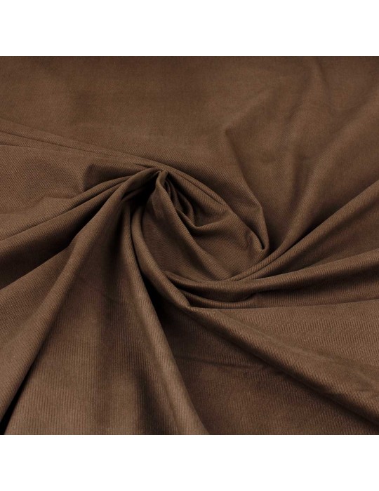Tissu tricotine marron