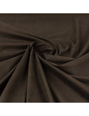 Tissu tricotine chocolat