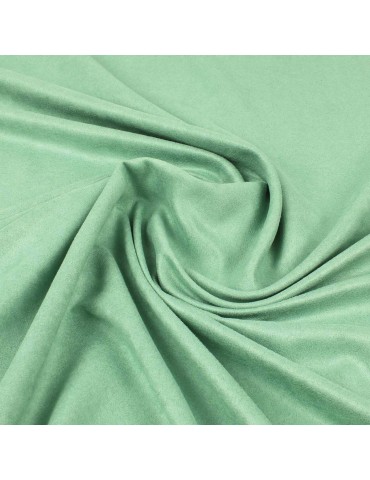 Tissu suédine uni vert