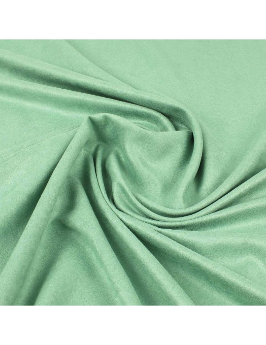 Tissu suédine uni vert