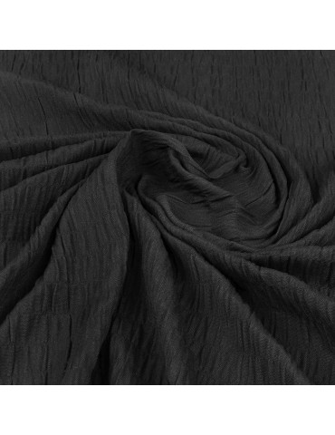 Toile d'habillement aspect gaufré noir