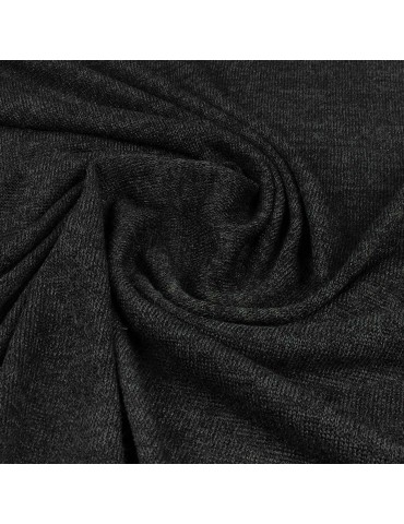 Tissu jersey uni noir