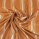 Coupon 100 % viscose rayé rouille 300 x 140 cm Coupon 100 % viscose rayé rouille 300 x 140 cm