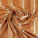 Coupon 100 % viscose rayé rouille 300 x 140 cm Coupon 100 % viscose rayé rouille 300 x 140 cm