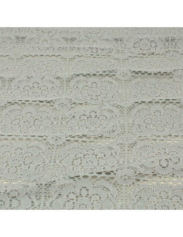 Coupon tissu dentelle gris clair 300 x 147 cm