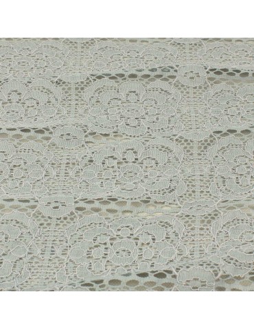 Coupon tissu dentelle gris clair 300 x 147 cm