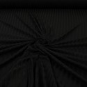 Tissu jersey côtelé uni noir Tissu jersey côtelé uni noir