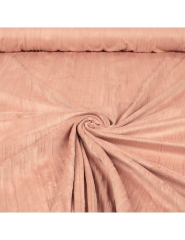 Tissu suédine polyester rose