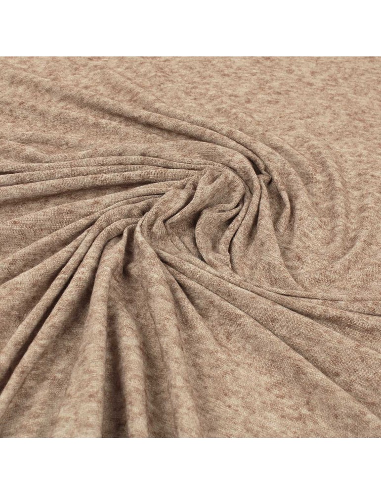 Coupon jersey chiné beige 300 x 140 cm Coupon jersey chiné beige 300 x 140 cm