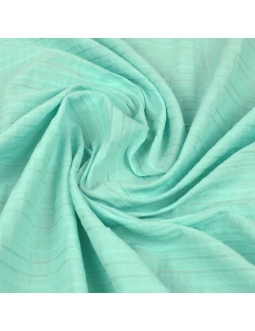 Coupon habillement rayure vert 200 x 145 cm