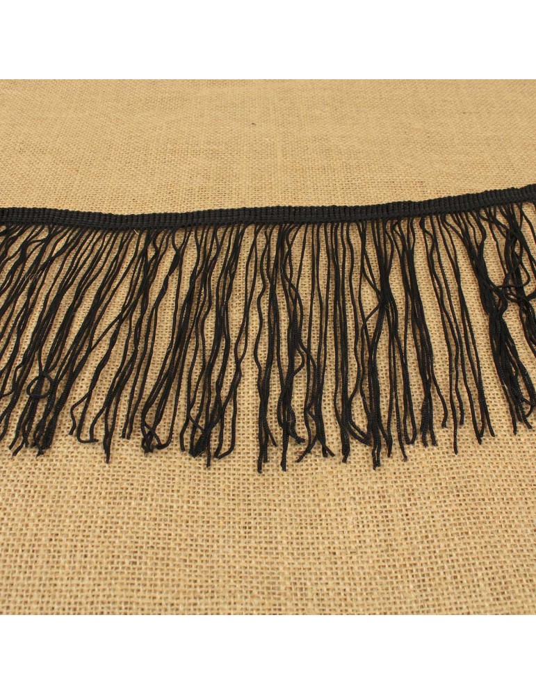 Ruban frange noir 150 mm Ruban frange noir 150 mm