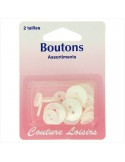 Boutons en assortiment 2 tailles Boutons en assortiment 2 tailles