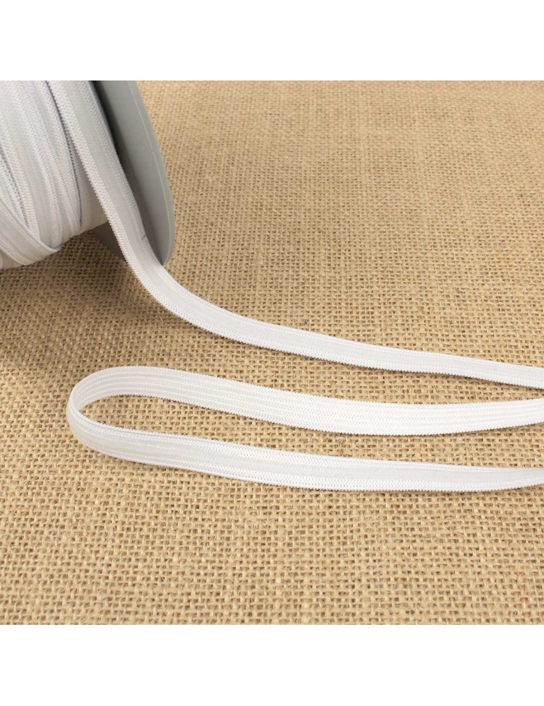 Elastique enduction silicone blanc 10 mm Elastique enduction silicone blanc 10 mm
