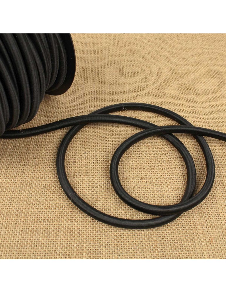 Elastique rond noir 8 mm Elastique rond noir 8 mm