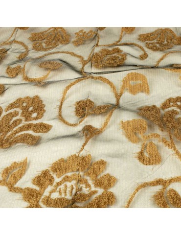 Coupon voilage doré 150 x 280 cm