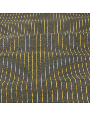 Tissu aspect laine rayure gris