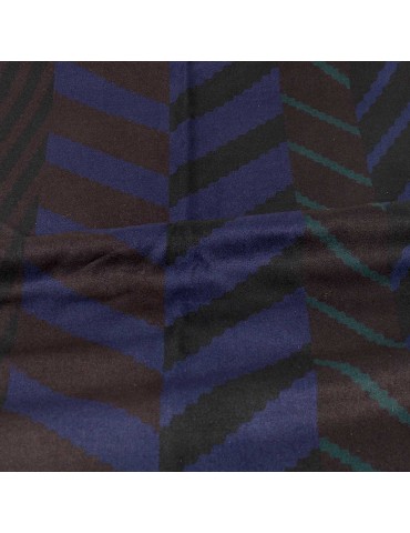 Coupon viscose imprimé marine 300 x 140 cm