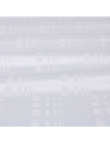 Tissu damassé antitaches blanc