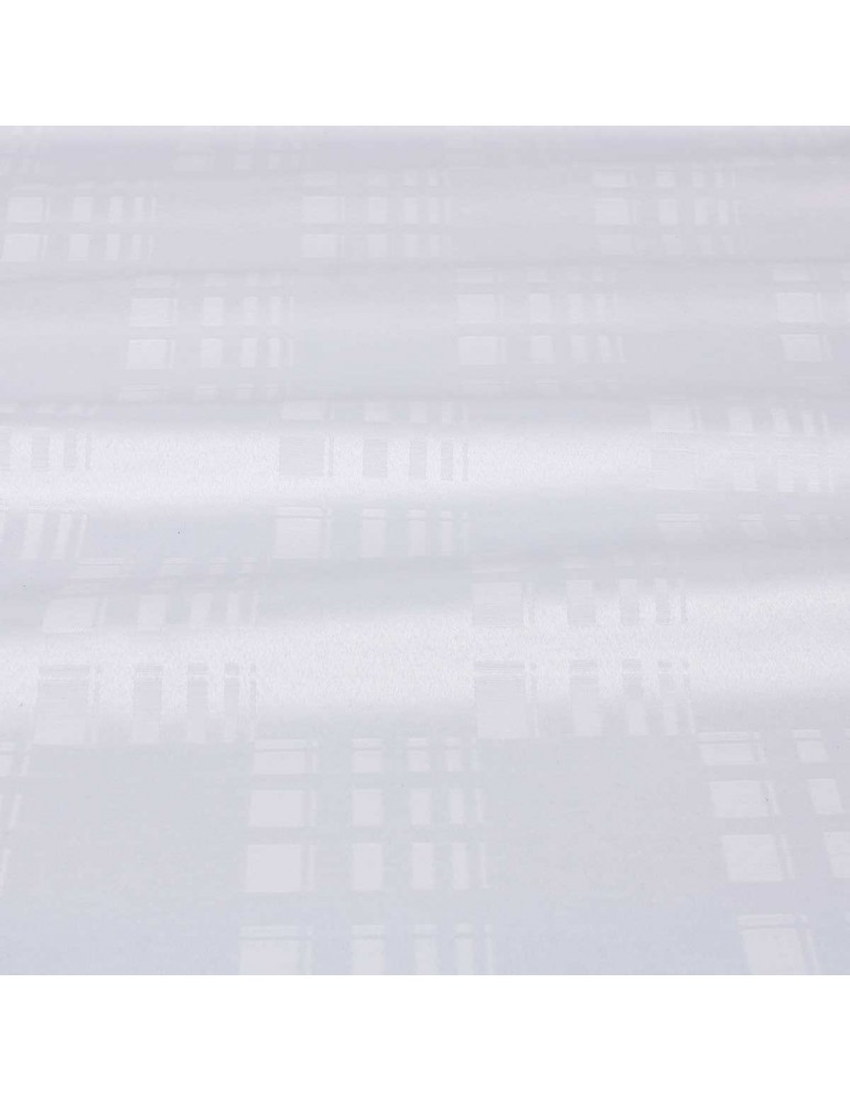 Tissu damassé antitaches blanc Tissu damassé antitaches blanc