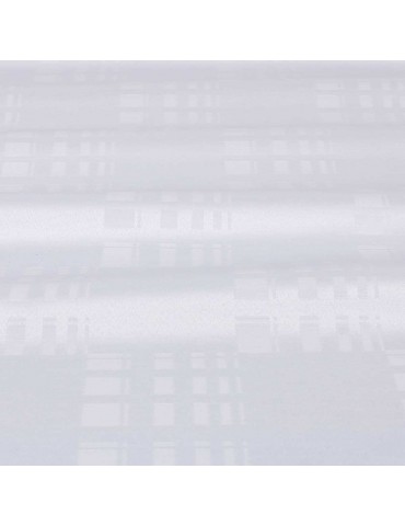 Tissu damassé antitaches blanc