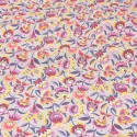 Tissu viscose végétal violet Tissu viscose végétal violet