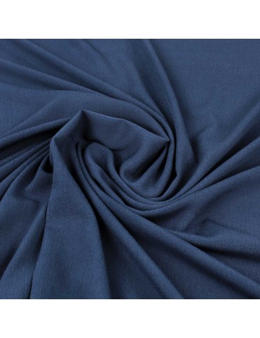 Tissu viscose uni marine