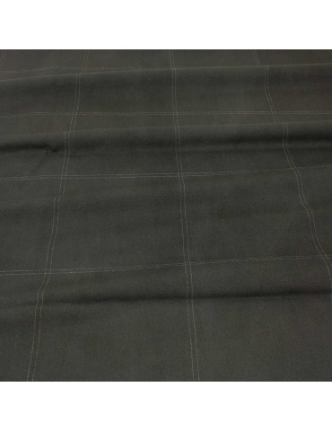 Coupon habillement quadrillage noir 300 x 140 cm