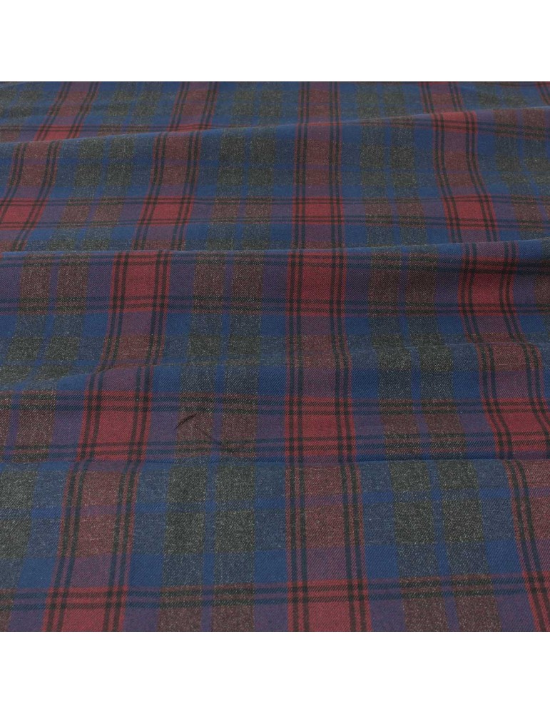 Coupon habillement carreaux bleu/rouge 300 x 140 cm Coupon habillement carreaux bleu/rouge 300 x 140 cm