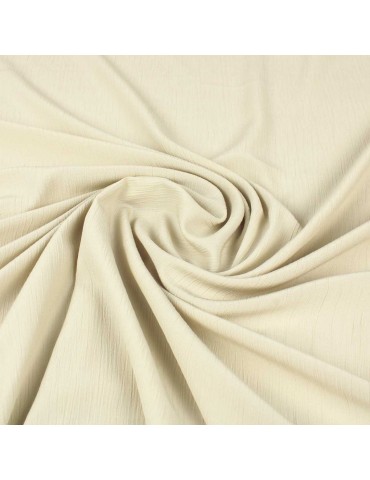 Tissu crêpe uni beige