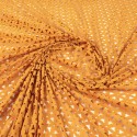 Tissu dévoré polyester ocre