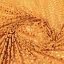 Tissu dévoré polyester ocre