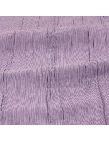 Tissu velours uni froissé violet