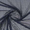 Coupon dentelle ovale marine 300 x 140 cm Coupon dentelle ovale marine 300 x 140 cm