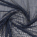 Coupon dentelle ovale marine 300 x 140 cm Coupon dentelle ovale marine 300 x 140 cm