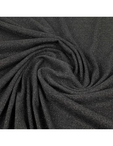 Coupon jersey noir pailleté 300 x 150 cm