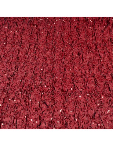Tissu taffetas paillettes bordeaux