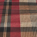 Tissu scuba carreaux bordeaux Tissu scuba carreaux bordeaux