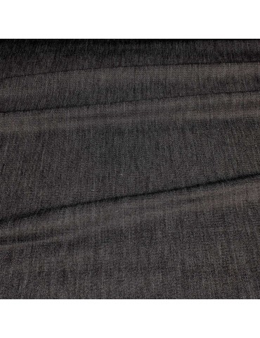 Tissu jean coton/élasthanne 145 cm noir