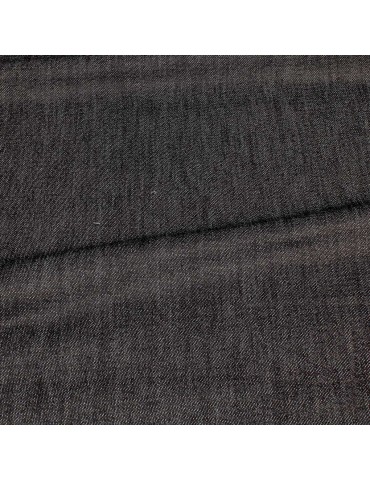 Tissu jean coton/élasthanne 145 cm noir