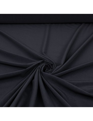 Tissu polyester/élasthanne uni marine