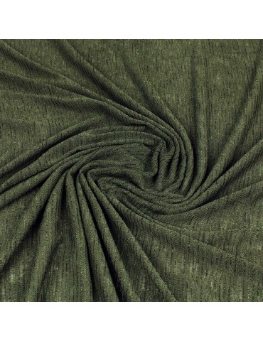 Coupon jersey rayures kaki 300 x 145 cm