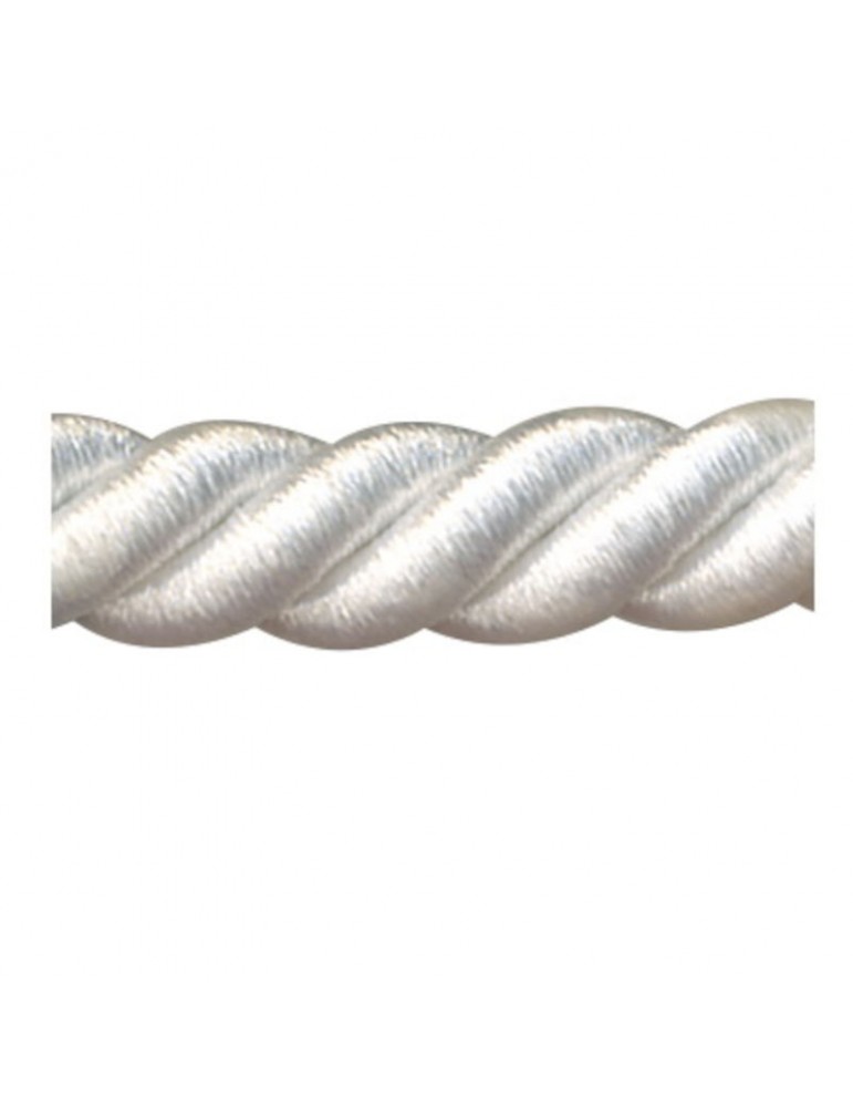 Cordelière 8 mm blanc